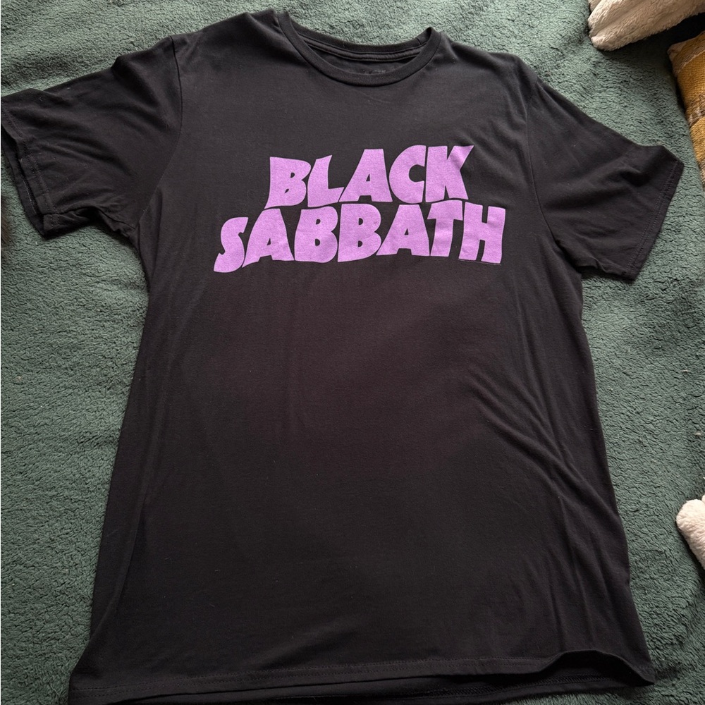 Black Sabbath Graphic Tee in Black and Purple